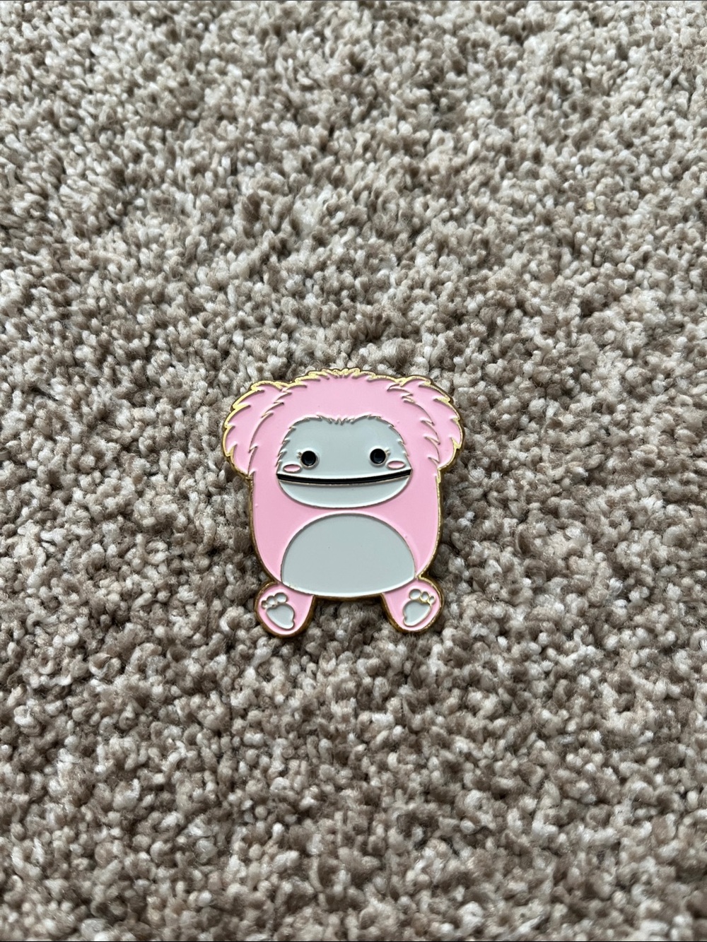 Squishmallows Pink Yeti Enamel Pin
